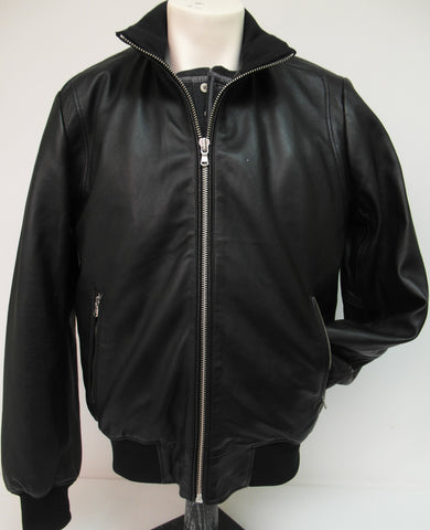 Regency - Stand-up Collar Leather Jacket - JIM