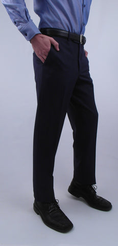 Gala Marco Navy Dress Pant Flat Front L8 fabric