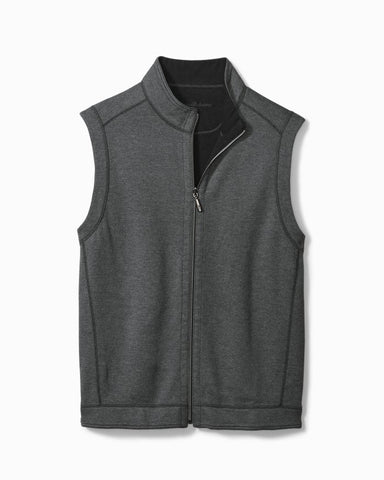 Tommy Bahama - Flipshore Full Zip Reversible Vest - Cotton Blend - ST225594