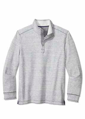 Tommy Bahama - Summit Snap Mock Sweatshirt - Classic Fit - ST226114 Clearance