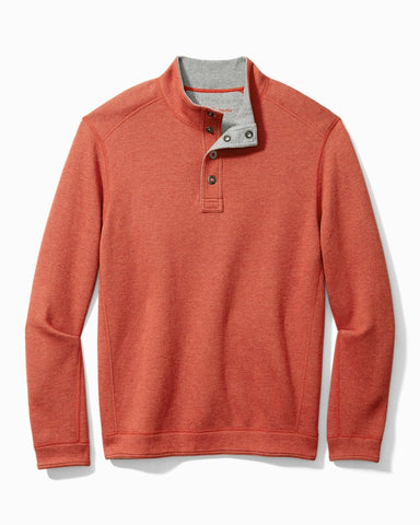 Tommy Bahama - Reversible Flipshore Half-Snap Mock Sweatshirt - Classic Fit - ST226427 Clearance