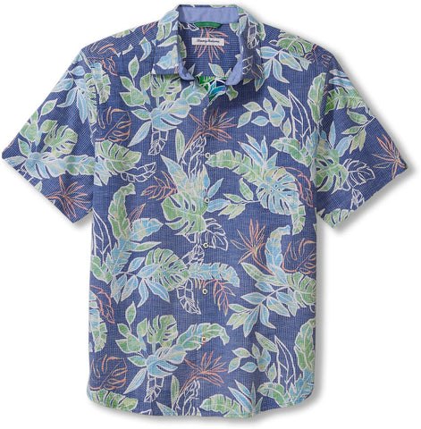 Tommy Bahama - Nova Wave Blue Tide Fronds Camp Shirt - Stretch Cotton - ST325907