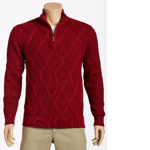 Tommy Bahama - Cotton Desert Diamond Half Zip Sweater - T417092 Clearance