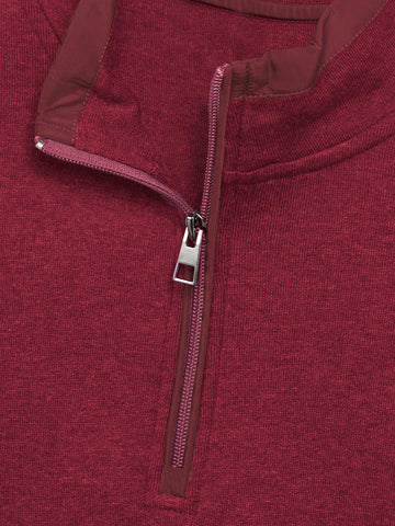 Bugatchi - Quarter Zip Mock Neck Pullover - Cotton Blend - TF2404K19