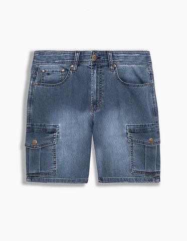 Lois - TOM - Stretch Denim Cargo Shorts - Cotton Blend - 1816-6934-95