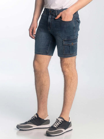 Lois - TOM - Stretch Denim Cargo Shorts - Cotton Blend - 1816-6934-95