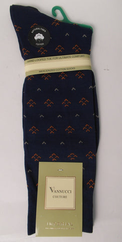 Vannucci Socks - Cotton Blend - Fancy - V1426