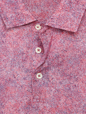 Bugatchi - Three Button OoohCotton Polo - 8-way Stretch - Modern Fit - VF9502F79 Clearance