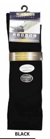 Vannucci Socks - Windsor Collection - Seamless & Non-Binding - King Size - WCMK501