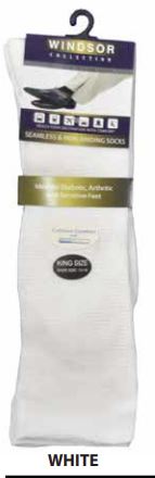 Vannucci Socks - Windsor Collection - Seamless & Non-Binding - King Size - WCMK501