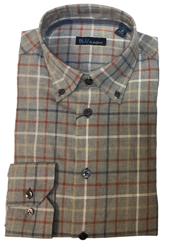 BLU  - Long Sleeve Shirt - Shaped Fit - B-2245673 Clearance