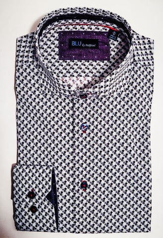 Blu  - Long Sleeve Shirt - Shaped Fit - B-2249668