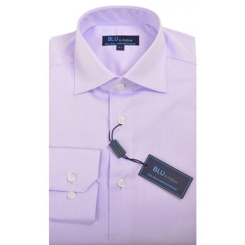 Polifroni - Long Sleeve Shirt - Non Iron High Quality 100% Cotton - Shaped Fit  - Blu-360-60 Mauve