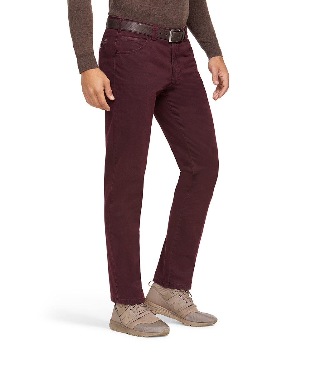 Meyer Dublin High Quality Casual Pant Cotton with Stretch Waistb BrownsMenswear