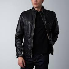 Regency - Stand-up Collar Leather Jacket - TOMMY